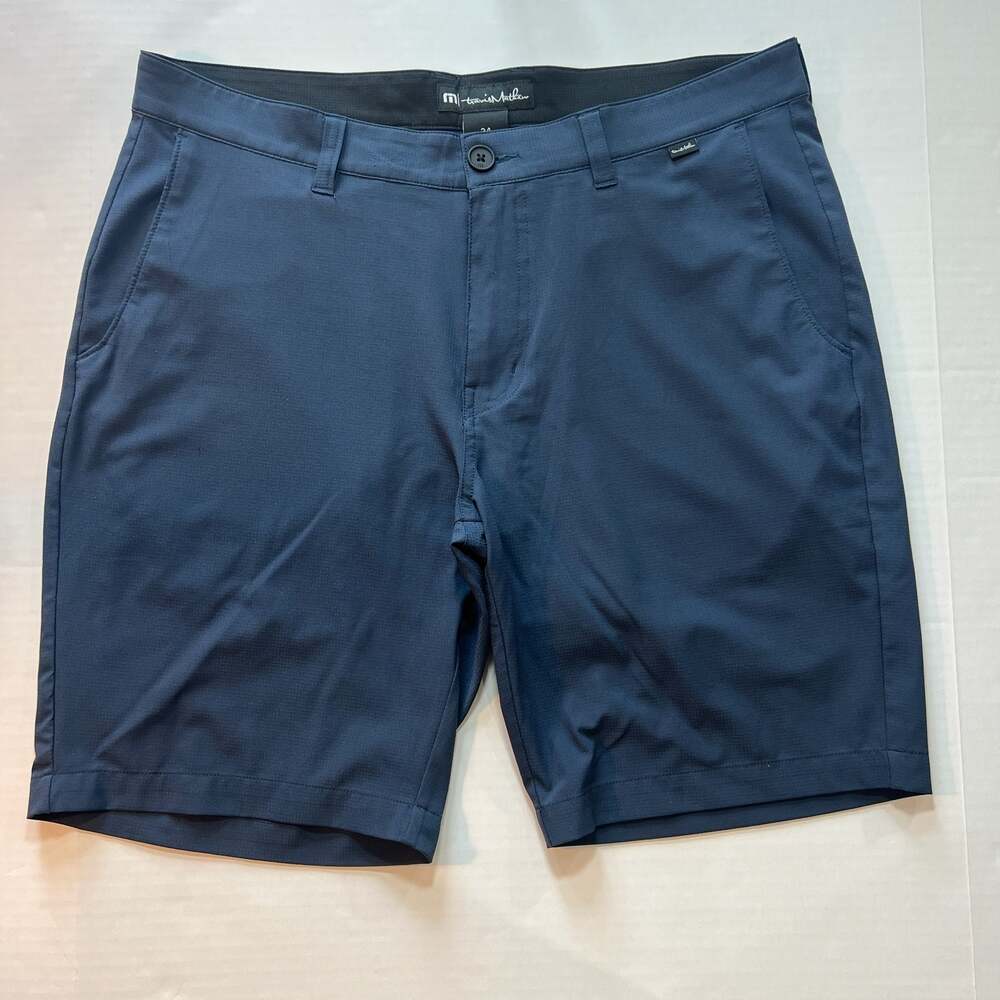 TravisMathew Performance Golf Shorts Size 34 Navy Blue